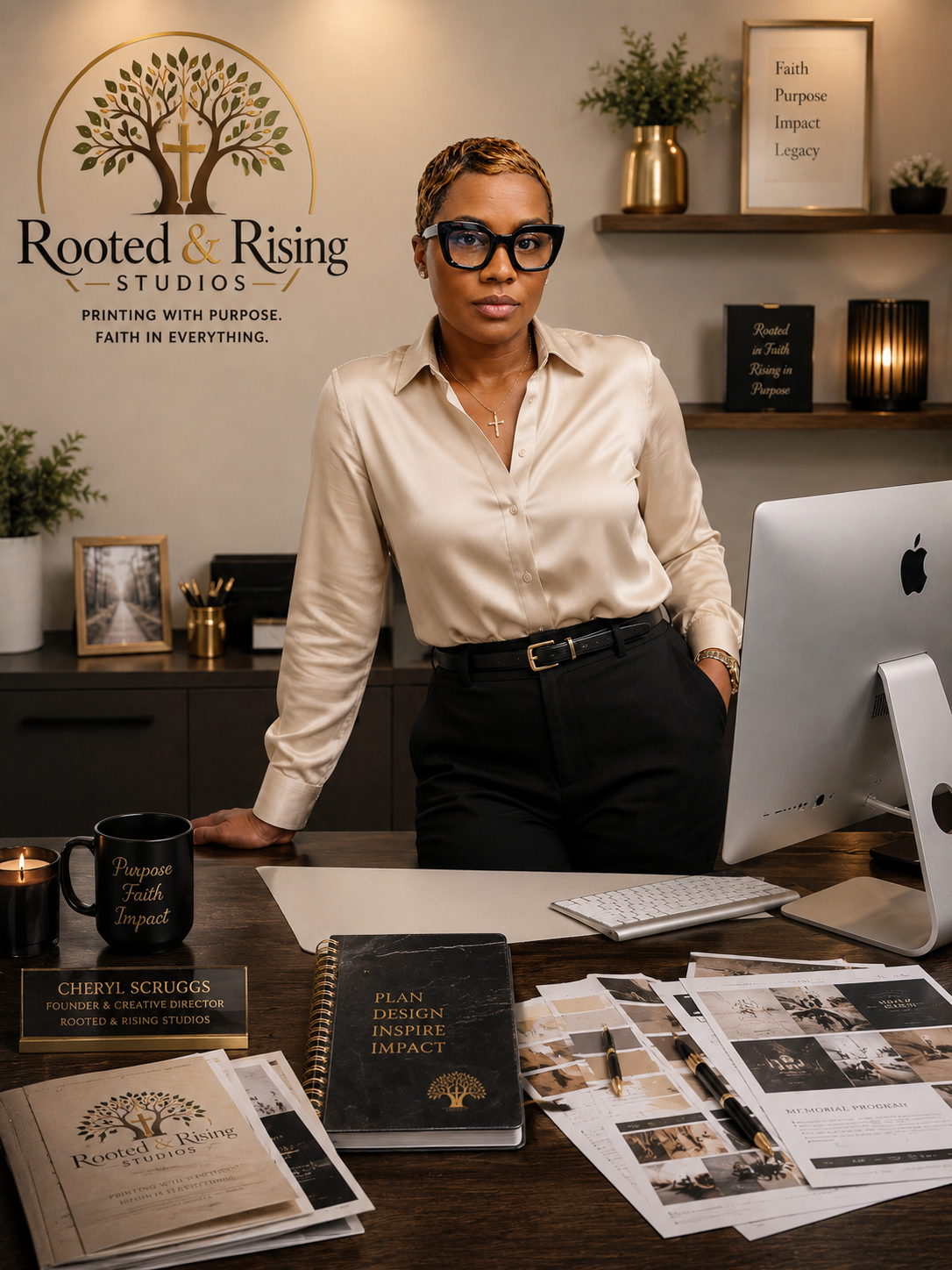 Cheryl Scruggs, founder of Rooted and Rising Studios